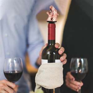 Bouchons à vin réutilisables, bouchons à vin sculptés, bouchons à champagne en alliage de zinc, cadeau de vin, largement utilisés pour la décoration, bar, mariage, fête - Product Image 4