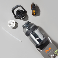 Bouteille de sport Tritan 1,9 L avec logo personnalisé, poignée en silicone, anti-fuite, pour boire directement, écologique, camping, voyage