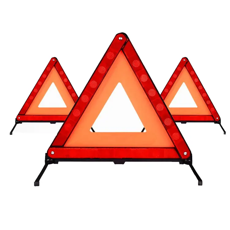 Réflecteur de sécurité routière outils de voiture avertissement Triangle lumière Triangle signe voiture trépied réfléchissant triangle d'avertissement de sécurité routière
