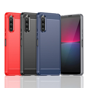 Housse de protection antidérapante pour <span class=keywords><strong>Sony</strong></span> <span class=keywords><strong>Xperia</strong></span> 10VII/5V/1VI/XZ1/XZ2/ACE2 <span class=keywords><strong>coque</strong></span> de téléphone robuste brossée à dissipation thermique en fibre de carbone - Product Image 4