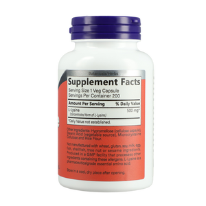 Supplément de L-Lysine Organique Extraits de Plantes 200 Capsules Veg Soutient la Fonction de la Santé des Cellules Immunitaires pour Hommes et Femmes - Product Image 5