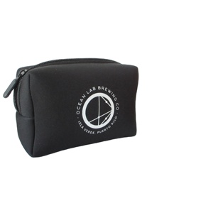 Grande Trousse de Toilette de Voyage en Néoprène Noir Tendance Grande Capacité avec Fermeture Éclair, Logo Personnalisé, Portable et Durable pour Cosmétiques et Articles de Toilette - Product Image 2