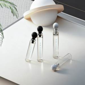 Diseño Personalizado, Botella de Vidrio Transparente de 1.5ml/2ml para Perfume, Mini Botella de Vidrio para Pruebas de Aceites Esenciales con Tapón de Bola - Product Image 4