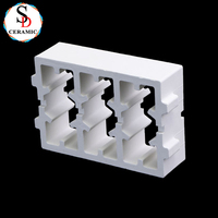Brique de support en fil de céramique de mullite, résistante à la chaleur, pour four électrique industriel et traitement thermique