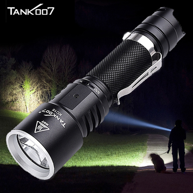 Tank007 KC15 Pocket Linterna LED High Lumens High Power Torch Light Rechargeable Torch Long Range Outdoor Aluminum Flashlight