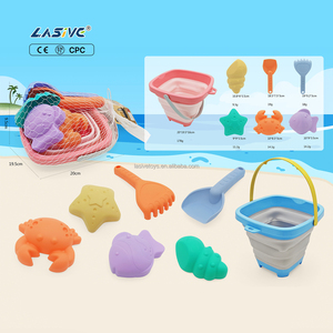 LASIVE TOYS Jouets de plage en plastique durables pour enfants, ensembles de voitures de jeu pour la construction de châteaux de <span class=keywords><strong>sable</strong></span> en plein air - Product Image 1