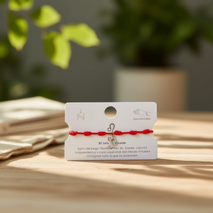 Pulsera con Dije de León, Cordón Rojo, Acero Inoxidable, Hecha a Mano, Joyería de Regalo Unisex, Estilo Clásico - Product Image 3