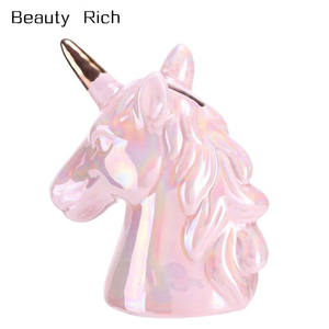 Animaux en céramique banque <span class=keywords><strong>Tirelire</strong></span> <span class=keywords><strong>Licorne</strong></span> En Céramique Boîte D'économie De Monnaie <span class=keywords><strong>Tirelire</strong></span> <span class=keywords><strong>Tirelire</strong></span> animal Pot Conteneur Décoration de Bureau À la Maison - Product Image 1