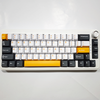 Clavier mécanique sans fil à trois modes personnalisé OEM, clavier DIY 65% à échange à chaud, touches PBT colorées, clavier de jeu