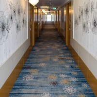 Tapis de hall d'hôtel moderne de luxe 5 étoiles, tissé Axminster avec 80% de laine, 20% de nylon, antidérapant, écologique