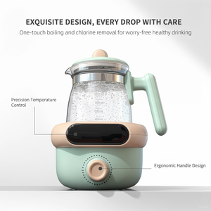 Nouvelle Bouilloire Électrique Thermostatique 5-en-<span class=keywords><strong>1</strong></span> pour Préparation de Lait Maternisé, Tendance 2026, Affichage Numérique Multifonction, 1200ml, Sans BPA - Product Image 3