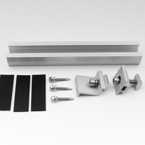 Rail de montage solaire en aluminium 200 mm, surface anodisée, pour installation sur toit - Product Image 2