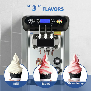 Crème glacée commerciale <span class=keywords><strong>de</strong></span> haute qualité faisant la machine à crème glacée molle <span class=keywords><strong>de</strong></span> service <span class=keywords><strong>de</strong></span> dessus <span class=keywords><strong>de</strong></span> table <span class=keywords><strong>de</strong></span> trois saveurs - Product Image 3