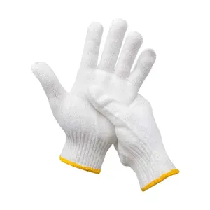 High Quality 500g/doz Knitting Anti-Heat Anti-Cut Breathable <b>Silicone</b>-Free Cotton Heavy Duty Work-Protective Glove Glove Safety - Product Image 1