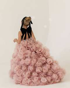 Robe en coton, jupe de princesse, fête d'anniversaire, vêtements de performance de <span class=keywords><strong>piano</strong></span> pour enfants, automne hiver, gaze bouffante - Product Image 6