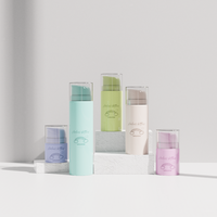 Échantillon Gratuit Flacon Pompe Airless en Plastique Blanc Opaque Vide pour Mousse 30ml 50ml 100ml 120ml