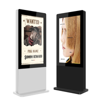 Écran tactile intérieur personnalisé 4K double face LCD 32 pouces kiosque numérique panneau publicitaire boîtier de signalisation