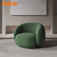 Fauteuil Lounge Puruo Minimaliste Unique en Forme de Nuage Doux, Canapé de Luxe Blanc Crème Nordique Moderne, Fauteuil d'Accent de Luxe