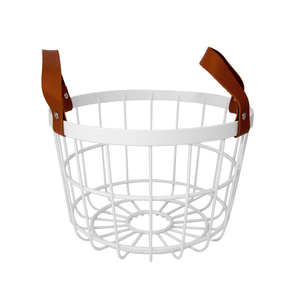 Panier de rangement en métal, ceinture de salle de bains d'hôtel avec poignées, panier à linge sale - Product Image 5