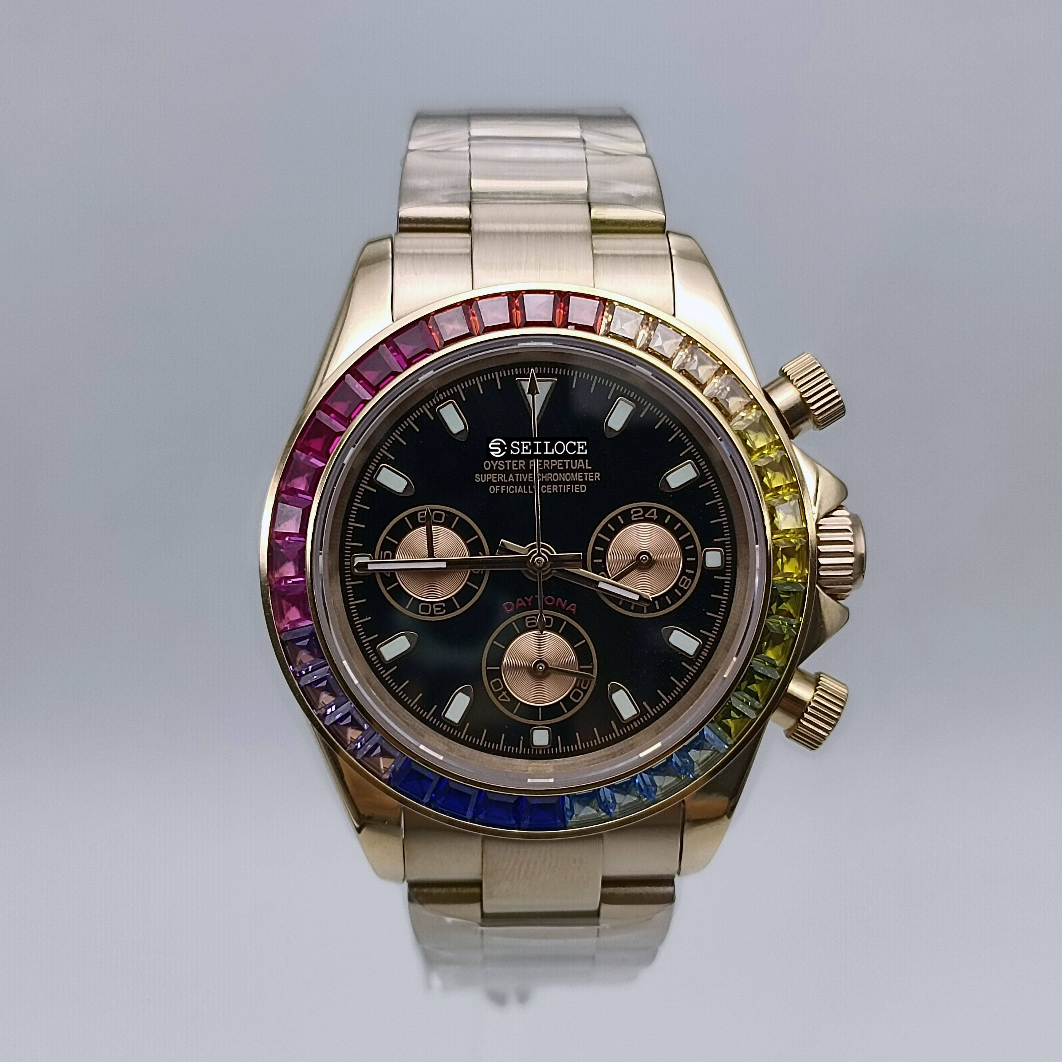 Rose Gold Case+Black Dial