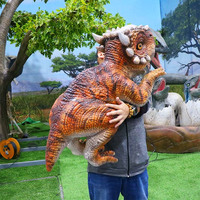 Produits de parc d'attractions, animatronique robotique, bébé pachycephalosaurus réaliste, robot dinosaure, marionnette à vendre