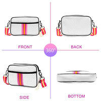 Nouveauté Sac bandoulière en néoprène à motif de dessin animé, sac de sport de plein air, étui pour téléphone portable, petit sac à bandoulière unisexe