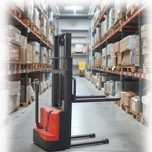 Chariot élévateur à bras télescopique 1,5 tonne avec batterie au lithium, type empileur sur pied, capacité 1500 kg - Product Image 3