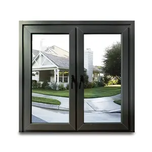 Пользовательские двухсторонние окна с двойным наклоном стекла и поворотные окна высокого качества на заказ раздвижные окна