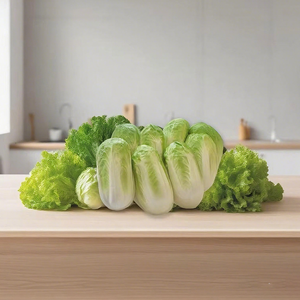 Modelo de Repollo Napa Artificial Realista de PU para Fotografía, Estilismo, Clases de Cocina, Exhibición en Mercados y Decoración del Hogar - Product Image 1