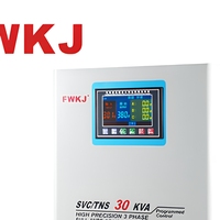 Régulateur de tension triphasé 30 KVA entièrement automatique avec enroulement en cuivre, modèle SVC 50 Hz