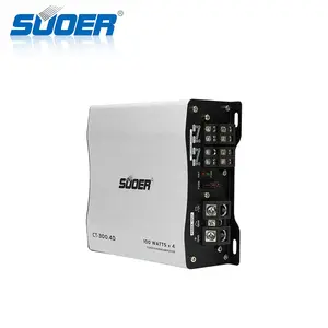 Suoer CT-300.4D-Uミニサイズ4チャンネル1000ワットアンプ最大パワークラスDカーオーディオアンプ