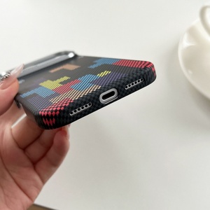 Luxury Carbon Fiber Texture Magnetic <b>Phone</b> Case for iPhone 17 15 16 Pro Max 17 Air Ultra Thin Hard PC Shockproof Back Cover - Product Image 4