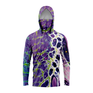 Sweat-shirt de pêche pour homme avec masque intégré, UPF50+, manches longues, séchage rapide, respirant, protection solaire extérieure, performance, OEM ODM - Product Image 2