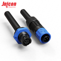 Connecteur mâle-femelle PVC M12 2 broches sans fil, étanche IP67, pièce de connexion pour capteur