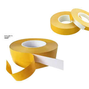 Nastro <span class=keywords><strong>Biadesivo</strong></span> in PVC <span class=keywords><strong>Super</strong></span> Resistente Giallo/Bianco con Adesivo Acrilico Sensibile alla Pressione per Montaggio di Plastica/Legno - Product Image 1