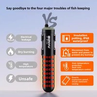 Mini chauffe-eau pour petits aquariums, température constante, conversion automatique de fréquence, s'éteint en cas de manque d'eau