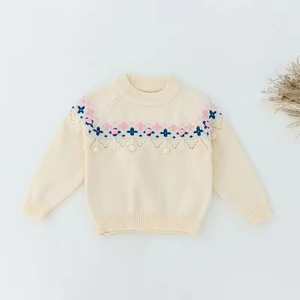 Suéter <span class=keywords><strong>de</strong></span> Invierno Cálido <span class=keywords><strong>para</strong></span> Niñas <span class=keywords><strong>de</strong></span> Alta Calidad, Diseño Bordado con Estampado Floral <span class=keywords><strong>para</strong></span> Bebés y Niños Pequeños, <span class=keywords><strong>Cuello</strong></span> Alto - Product Image 5