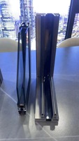 Fenêtres et portes à battants pivotants en alliage d'aluminium de qualité, double vitrage, fenêtres à battants en acier, style ouvert, fenêtre en aluminium