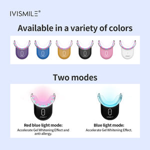 ชุดฟอกสีฟันไร้สายเกรดทางการแพทย์/ทันตกรรม พร้อมไฟ LED สีแดง/น้ำเงิน บำบัดด้วยแสง 15/10 นาที ตัวตั้งเวลาอัจฉริยะ ผลลัพธ์รวดเร็ว 10 นาที - Product Image 6