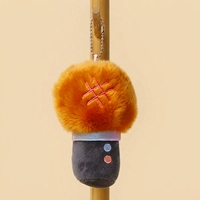 En gros, Porte-clés pendentif en peluche microphone dessin animé, Décoration de sac, Poupée en peluche douce personnalisée, Jouet animal en peluche pour cadeau