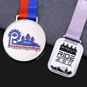 Nhà Sản Xuất Tùy Chỉnh Vàng Bạc Finisher Huy Chương Marathon 5K / 10K Chạy Đi Xe Đạp Theo Dõi Lĩnh vực Huy Chương Karate Thể Thao Kim Loại Huy Chương - Product Image 5