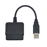 Cable Convertidor de Controlador USB para PS2 DualShock a PC con Conectores USB-A y PS/2