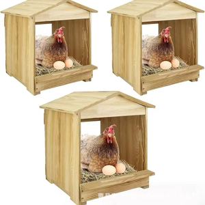 Ponedero de madera para gallinas, tipo A, para exterior, material de árbol, suministro para granja - Product Image 1