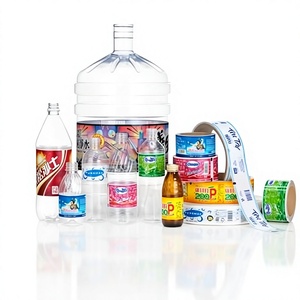 BOPP Reusable Eco-Friendly Waterproof Self Adhesive <b>Sticker</b> Labels Wholesale Custom Packaging Labels Printed <b>Roll</b> for Bottles - Product Image 1