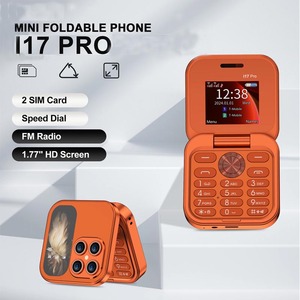 Téléphone portable pliable I17 Mini Tiny Flip, double SIM, fonction Magic Voice, radio FM, lampe de poche, liste noire, écran carré de 1,77 pouce - Product Image 4