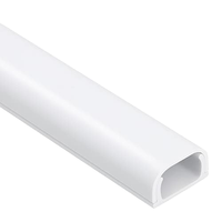 Cache-câbles en PVC 12*7MM pour 2 fils, fixation murale, blanc – Kit de dissimulation de câbles pour rallonges, Ethernet, haut-parleurs