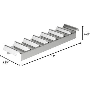 Plateau de préparation pour hot-dogs et tacos, 7 compartiments, en acier inoxydable - Support à tacos, plateau pour hot-dogs <span class=keywords><strong>au</strong></span> maïs, plateau pour saucisses de petit-déjeuner - Product Image 3
