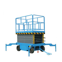 Plateforme de travail aérienne mobile hydraulique à ciseaux avec stabilisateurs pour la maintenance
