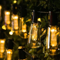 Guirlandes lumineuses LED d'extérieur Globe, ampoules en plastique incassables, lumières de patio étanches pour jardin, extérieur, cour, véranda