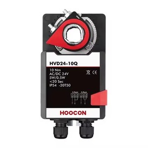 HOOCON HVD24-10Q ลดราคาจากโรงงาน ตัวกระตุ้นแดมเปอร์ 10 นิวตันเมตร ควบคุมแบบเปิด-ปิด 24 โวลต์ ทำงานเร็ว ได้รับการรับรองมาตรฐาน CE สำหรับระบบ HVAC - Product Image 1